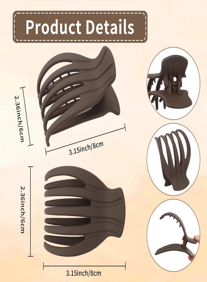 Amariver 4Pcs Flat Hair Clips for Women French Claw Alligator Concord Flat Hair Clips Fashion Accessories for Women Girls - Image 2